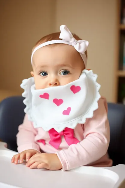 Baby Girl Bibs with Cute Cartoon Designs