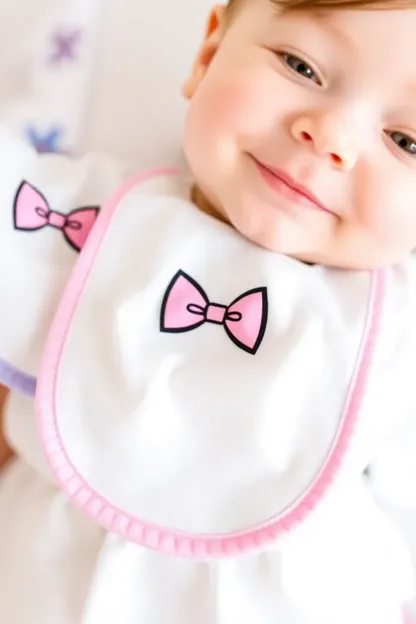 Baby Girl Bibs with Soft and Absorbent Material