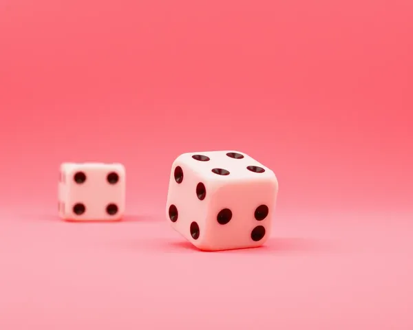 Background Red Dice PNG for Gaming or Artwork