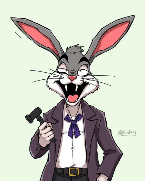 Bad Bunny Cartoon Images Showcasing His Music Personality