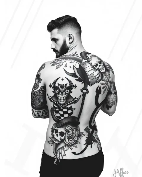 Badass Men's Tattoo: Representation of Identity