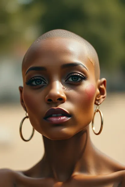 Bald Lightskin Girl's Unique Beauty Shines Through