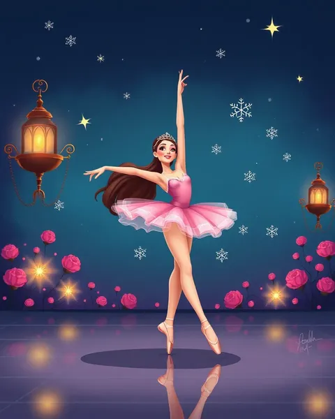 Ballerina Images Cartoon: Colorful Portraits of Tiny Dance Enthusiasts