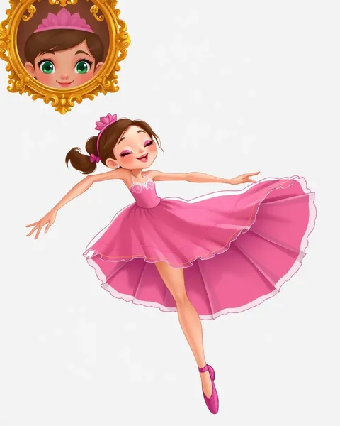 Ballerina Images Cartoon: Playful Drawings of Ballerinas in Fancy Costumes