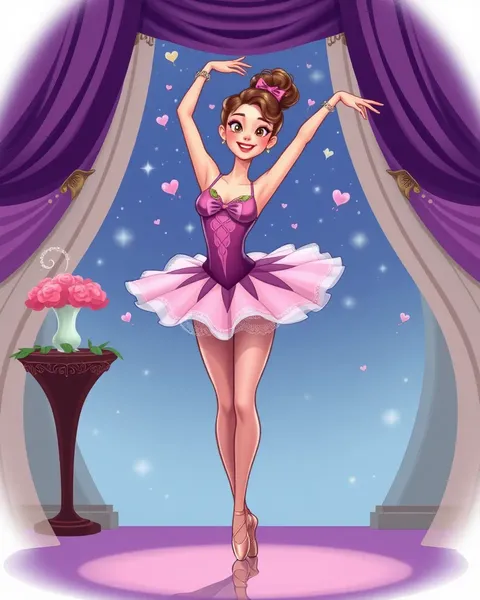 Ballerina Pictures Cartoon: Beautiful Portraits of Ballet Dancers