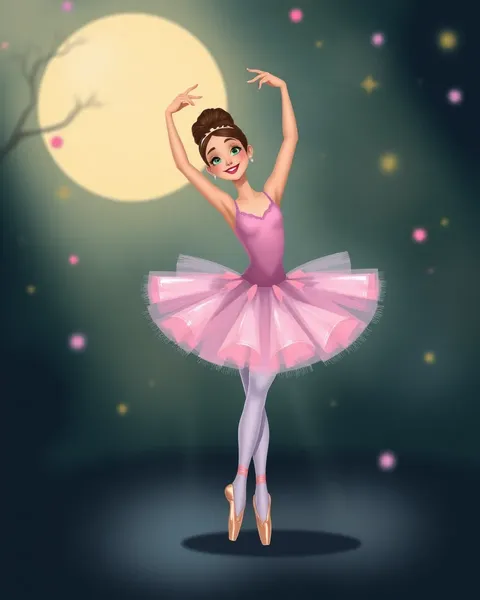 Ballerina Pictures Cartoon: Joyful Scenes of Dancing Ballerinas