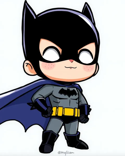 Batman Cartoon Image: A Symbol of Dark Knight's Pop Culture