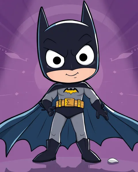 Batman Cartoon Image: Animated Illustration of Caped Crusader's Emblem