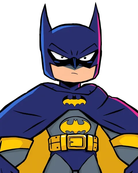 Batman Cartoon Image: Animated Picture of Dark Knight's Logo