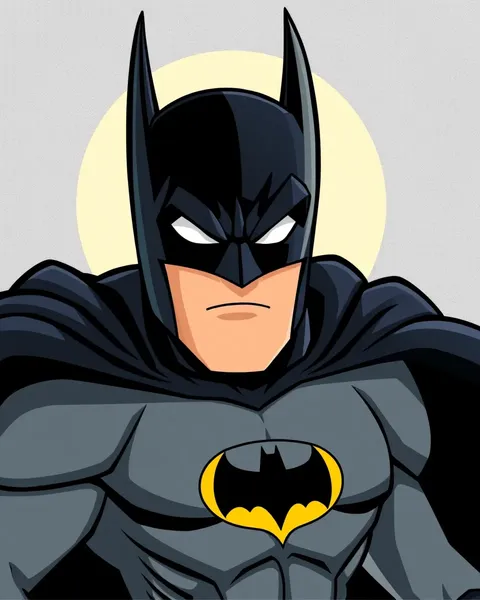 Batman Cartoon Image: Visual Representation of Superhero's Identity