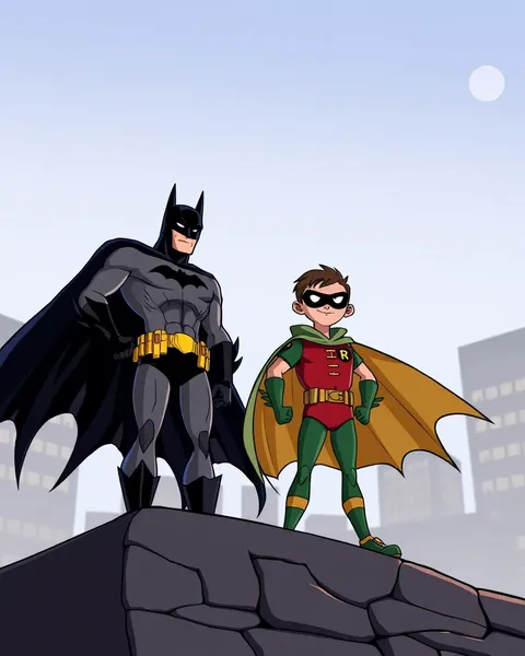 Batman Robin Cartoon Pictures in Old Episodes