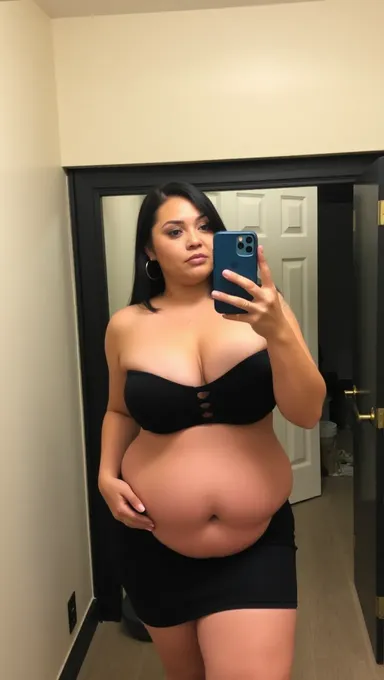 Bbw Nude Mirror Selfie Big Boobs