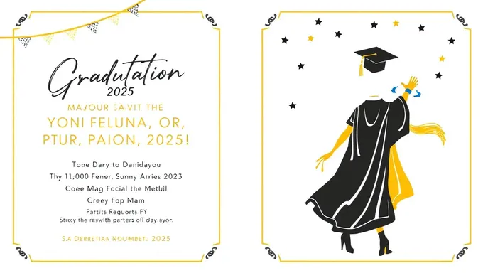 Beautiful 2025 Graduation Invitations for All