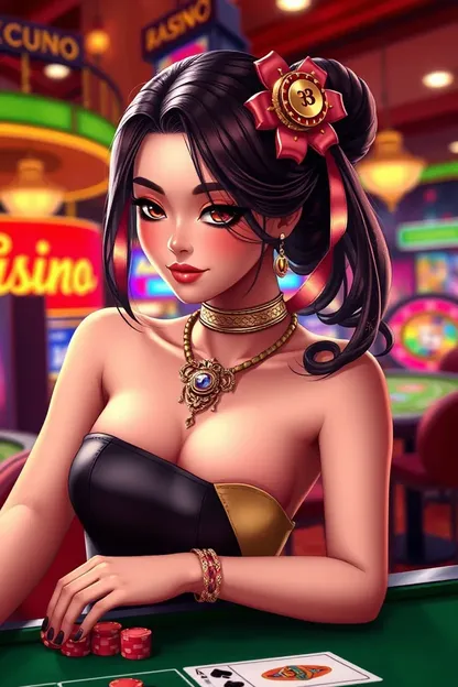 Beautiful Casino Girl PNG Free Download