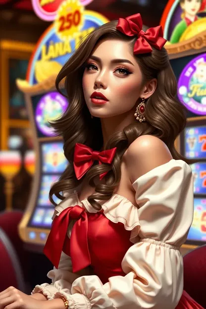 Beautiful Casino Girl PNG Graphic Design