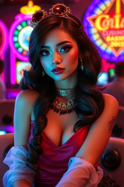 Beautiful Casino Girl PNG Image Format