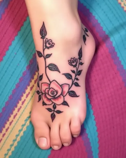 Beautiful Feet Foot Tattoo Designs for Men