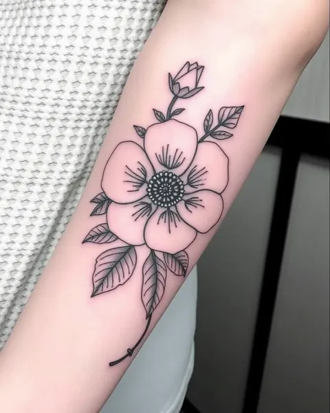 Beautiful Flower Tattoo Designs for Guys' Bodies