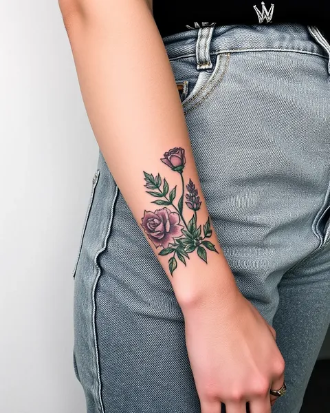 Beautiful Forearm Female Tattoo Artwork