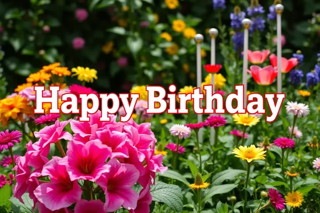 Beautiful Garden Happy Birthday Image Gallery