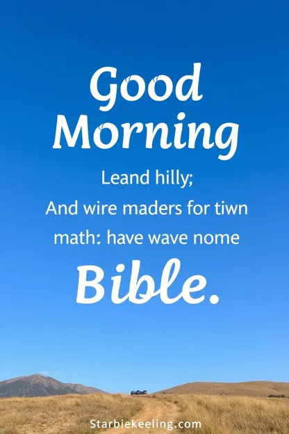 Beautiful Good Morning Bible Images for Devotion