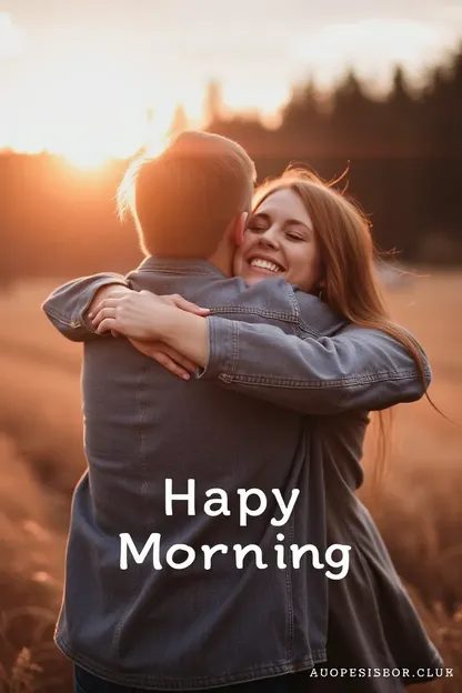 Beautiful Good Morning Hug Images for You