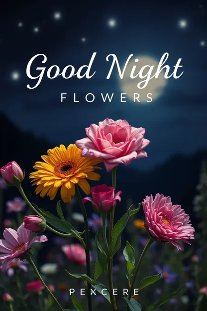 Beautiful Good Night Flowers Images to See