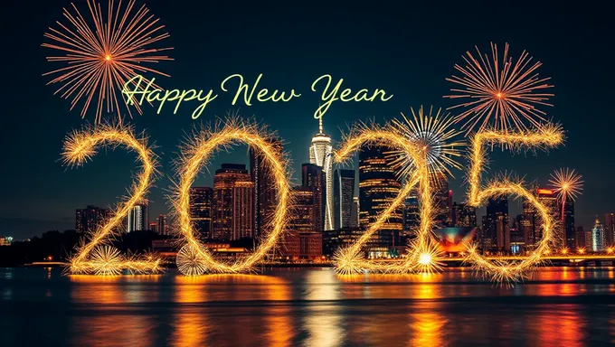 Beautiful Happy New Year 2025 Wallpaper