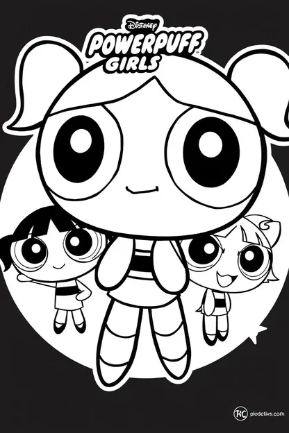 Beautiful Powerpuff Girls Coloring Pages Free