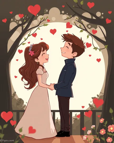 Beautiful Romantic Cartoon Images Create Dreamy Atmosphere Quickly