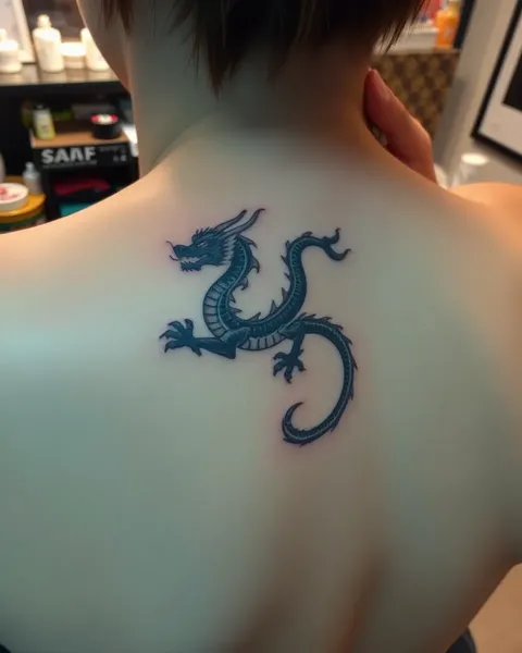 Beautiful Tiny Dragon Tattoo Artwork for Inspiration