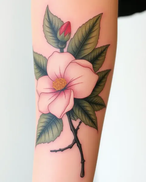 Beautiful White Dogwood Tattoo Artwork Examples