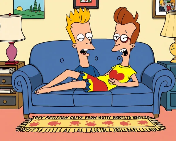 Beavis and Butt-Head's Couch PNG Graphic