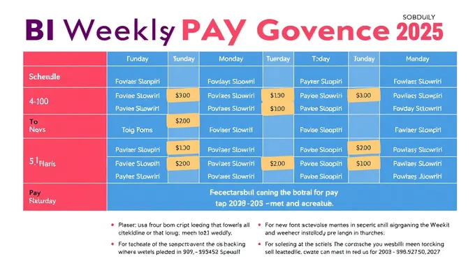 Bi Weekly Pay Schedule for 2025 Confirmed