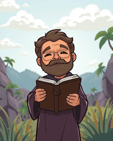 Bible Depicted in Colorful Cartoon Illustrations