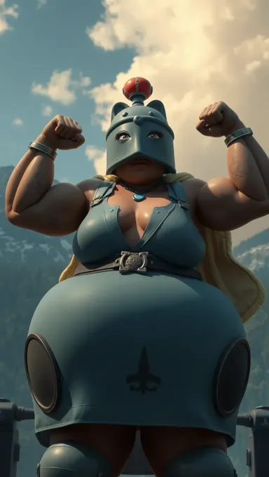 Big Boobed Boss Has a Strong Presence