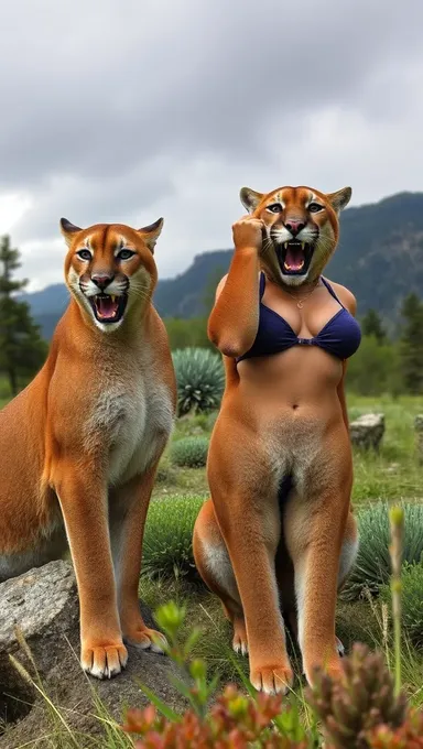 Big Boobed Cougars: A Wild Attraction