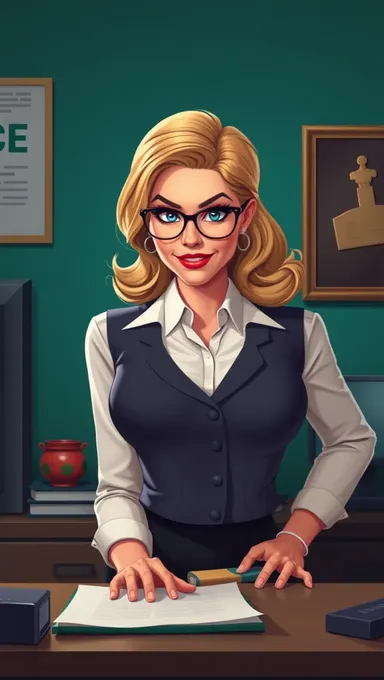 Big Boobed Secretary: Unnamed Character Description