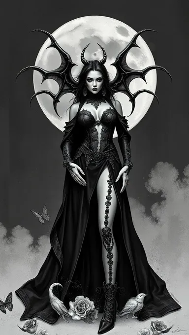 Big Boobs in Dark Gothic Aesthetic