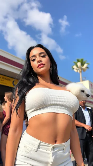 Big Boobs in White: Eye-Catching Beauty