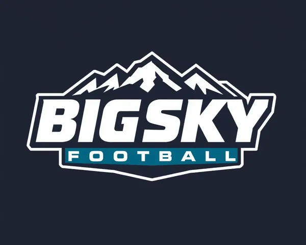 Big Sky Football Logo PNG Design Concept