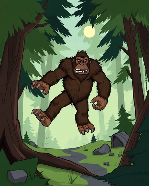 Bigfoot Cartoon Images and Their Fascinating Appearance