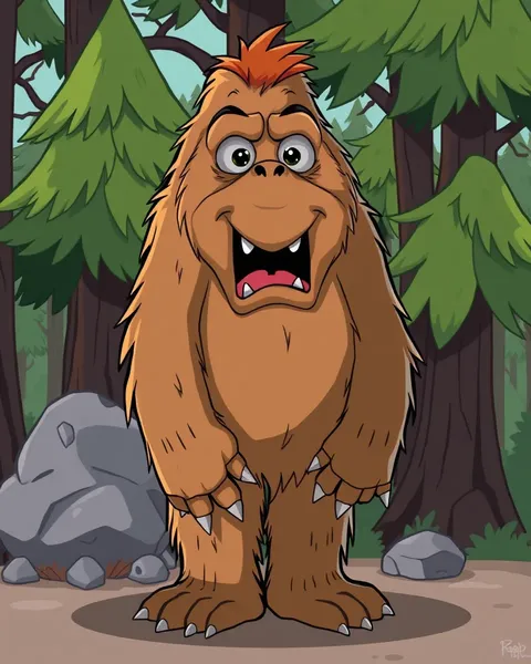 Bigfoot Cartoon Images with Whimsical Whimsy