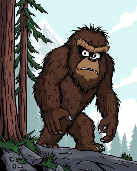 Bigfoot Cartoon Pictures Go Viral Online