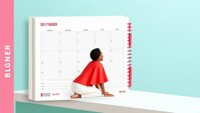 Bigger April to June 2025 Planner Calendar