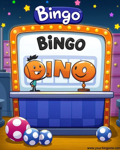 Bingo Cartoon Images for Children's Learning