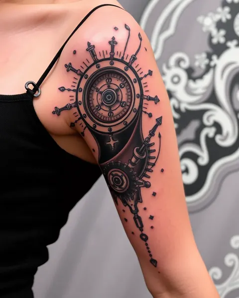 Bio Mechanical Tattoo: Mechanical Engineering Art