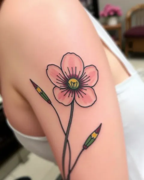 Birth Flower April Tattoos: Symbolizing Hope and Renewal