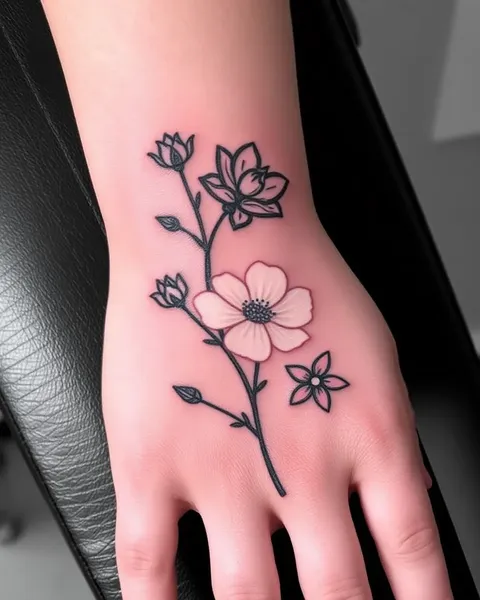 Birth Flower Tattoos in December: A Personalized Symbol