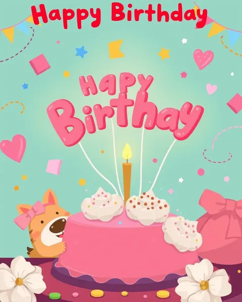 Birthday Cartoon Images for Kids' Joyful Celebration Time